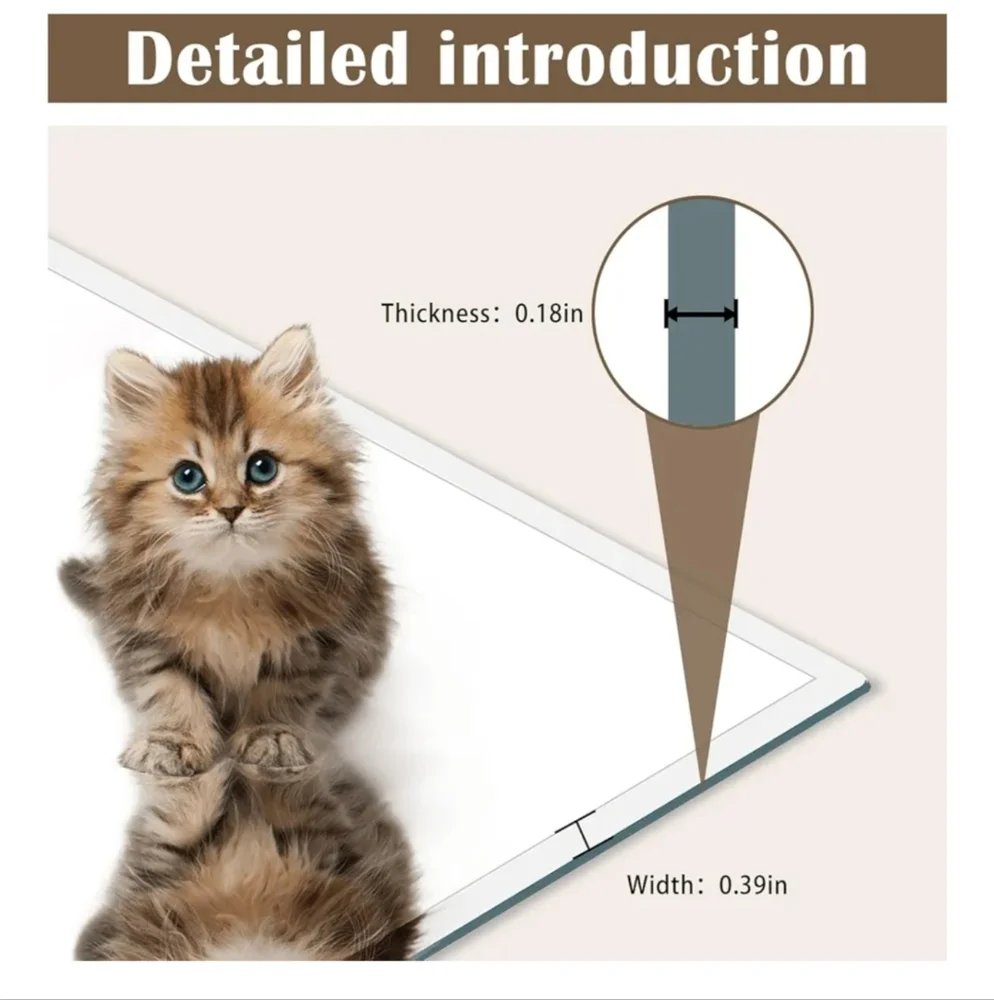 Bathroom-Mirror-for-Wall,12x16in Small Frameless Wall Mounted Mirrors, - Picture 4 of 6